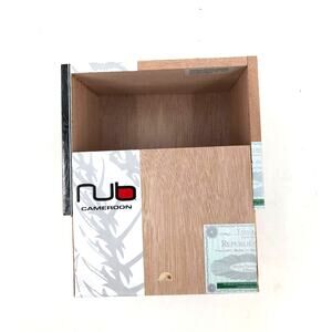 Nub Olivia Cameroon Empty Wooden Cigar Box